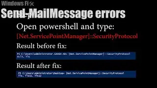 How-To Fix Send-MailMessage Errors in PowerShell // Windows 