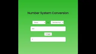 Simple Number System Conversion App in JavaScript