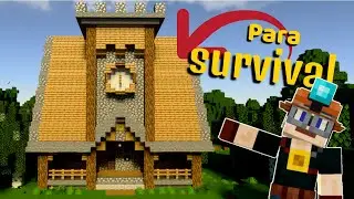 Cómo construir una casa en el servidor de Minebosh (tutorial)🔍🏠 #minecraft