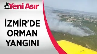 İzmir'de orman yangını... Havadan ve karadan müdahale ediliyor!