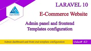 admin dashboard, frontend template configuration in Laravel | Laravel in Pashto