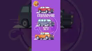 Types of street vehicles Crossover Pickup SUV 