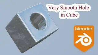 Blender tutorial How to make very smooth hole in Cube