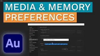 Adobe Audition - Preferences - Media & Disk Cache & Memory