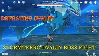 Genshin Impact Dvalin Boss fight I How to defeat Stormterror / Dvalin #genshinimpactboss #bossfight