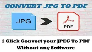 JPG to PDF combine. 1 Click JPG to PDF combine kijiye without any software. How to create JPG to PDF