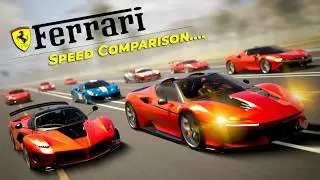 FERRARI SPEED ➤ Evolution and Speed Comparison