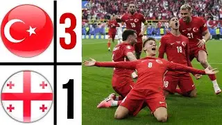 Türkiye - Georgia (3-1) EURO 2024 |  Highlights Goals | Arda Güler Goal