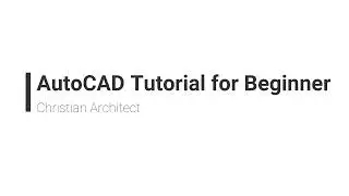 AutoCAD Tutorial 1 for beginner