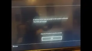 Fixed PS4 A serious error has occurred in the system software