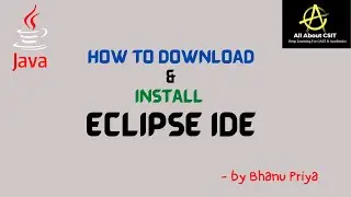 Eclipse IDE Software Installation for Java programming