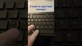 3 ways to open task manager in Windows #shorts #windows #windows10