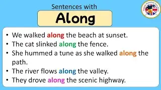 Sentences with Along, Along in a Sentence, Example Sentences about Along #sentences #learnenglish