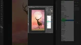 Deer of Moon - Photoshop Manipulation Tutorial