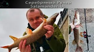 Спиннинг Серебряный Ручей Salamander UL- N 2.28m/2.5-14 гр. SUN 762LM тест в условиях города