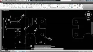 AutoCAD Tutorial: Draw rectangle and circle Exercise #4