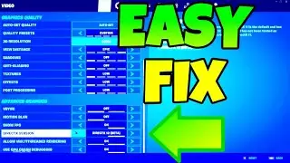 How To Fix DirectX12 From Resetting in Fortnite! (QUICK FIX)