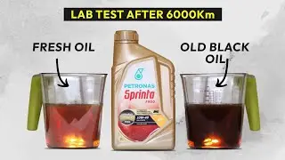 6000KM LAB TEST PETRONAS SPRINTA F900 ENGINE OIL ON TVS APACHE RTR MOTUL, SHELL SUMMER ENGINE OIL