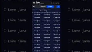I Love java programming