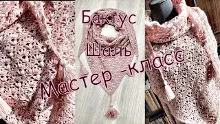 Мастер -класс !!! Шаль-бактус крючком  