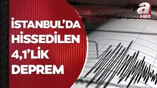 Marmara Denizi'nde 4,1'lik deprem! AFAD detayları açıkladı! İstanbul ve çevre illerden hissedildi