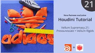 Adidas Vellum Rigids + Pressurescale - Houdini Vellum Tutorial 21