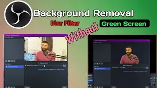 OBS Studio Video Camera Background Removal and Blur Filter Without Green Screen The5911