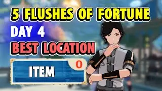 Day 4 Five Flushes of Fortune - Blue Subject Best Location | Genshin Impact