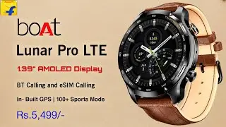 Boat Lunar Pro LTE Smartwatch | eSIM Support | Built-in GPS | 1.39