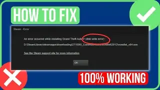 DISK WRITE ERROR STEAM FIX (2024) How to Fix Steam Disk Write Error in 2 Minutes