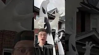 A Toronto street has been overtaken by 12-foot tall inflatable ghosts #Toronto #Halloween #Ghost