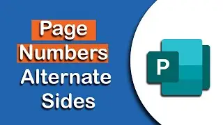 Microsoft Publisher page numbers alternate sides