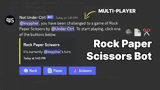 🧠 Multi-Player Rock Paper Scissors Bot Tutorial (Discord.js)