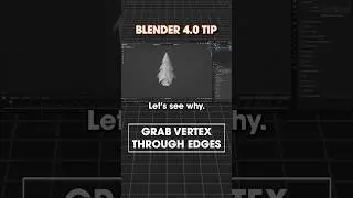 Blender Tip 🤓☝🏼Grab vertex through edges 