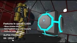 Space Engineers - New glass window blocks, Artificial mass block, new large ship cockpits