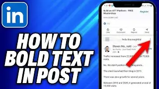 How To Bold Text in Linkedin Post in Mobile (2024) - Easy Fix