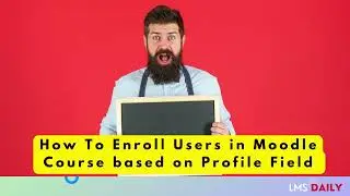 How to enroll users in Moodle with profile fields 