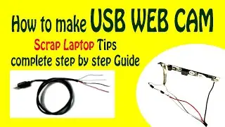 How to make USB Camera | Using old Laptop Web Cam