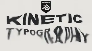 Kinetic Typography Animation in Blender | Blender Tutorial