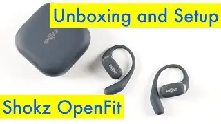 Shokz OpenFit - Unboxing, Pairing, Setup - Wireless Open Ear Headphones - iPhone Setup - Charging