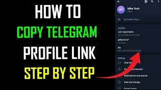 How to Copy Telegram Link / How to Get Telegram Profile Link