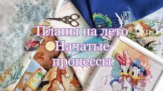 Планы на отпуск | 3 месяца | Вышивка крестиком | начатые процессы