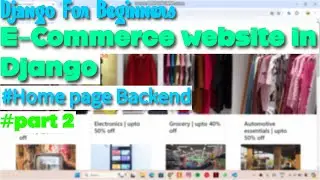 [part 2] E-Commerce website in Django | Django for Beginners | Python