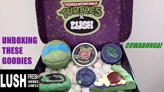 LUSH X TEENAGE MUTANT NINJA TURTLES COLLAB/COLLECTION UNBOXING HAUL🐢🎉