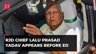 Land for Job scam case: Lalu Yadav appears before ED in Patna for questioning