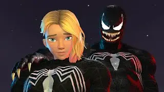 Giantess Gwen Stacy transform to Venom / Giantess growth up!