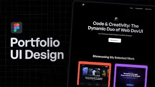 Portfolio Website Design in Figma | Speed Art 2024