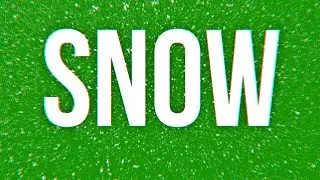 Snowflakes Snow Falling 4K Green Screen Video Loop