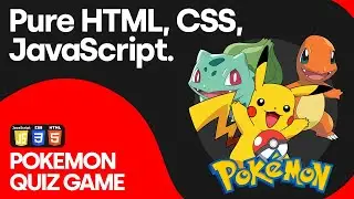 Whos That Pokémon Quiz Game? HTML, CSS, JS & PokéAPI