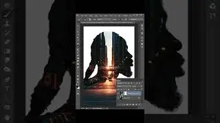 Double Exposer Effect in Photoshop || Photoshop Tutorial #shorts